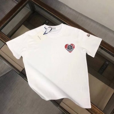 款号：M1023 Moncler 蒙口 官网同款印花图案 双纱纯棉短袖 - 260G双纱纯棉顶级面料 手感柔软 百分百纯棉独家出货 定染硫化黑无尘处理面料 -面