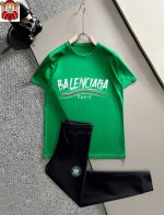 直 Balenciaga巴黎世家 胖子福音 2025官网同款.世界知名奢侈品牌.夏季男士 双丝光 高品质货套装 采用进口原单面料 ，当季时尚潮流款，百搭爆款。简