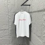 lulu*lemon*露露 2025春夏新款短袖t恤 胸前粉色字母双色印花 定制双纱平纹纯棉300面料 男女同款 颜色：黑色 白色 尺码： S 90-130斤