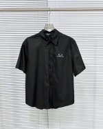 原单 款号：Bl112 上新 Balenciaga 丨 巴黎世家Blcg 25Ss新款 蓝环短袖衬衫- 面料采用全棉60S*60S赛络纺面料，胚布做烧毛预缩工艺