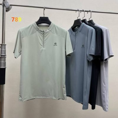 kailas 凯乐石25春夏新品 男士全天候户外运动健身跑步徒步爬山半拉链速干凉感短袖T恤 掌柜力荐 线上线下同步 客供速干镂空面料 手感细腻顺滑清爽透气 高弹