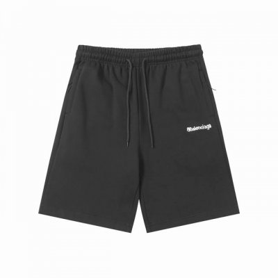 628# 新款 独家高品质巴黎Balenciaga Adidas运动短裤 中重抓绒运动短裤 中重抓绒400克 宽松剪裁 中腰 松紧腰围 前2个暗拉链插袋 后一个