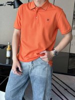 h家 2025春夏新款 男士T恤 经典翻领胸前Logo刺绣Polo衫短袖 翻领设计、既不单调也不复杂！H经典刺绣图案、品牌标志、立体饱满！整体走线工整对称、工艺