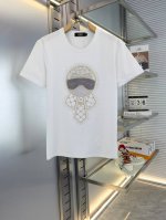 芬家 2025春夏新款首发短袖圆领T恤高端订制 设计前卫时尚 重工艺满印烫钻设计 高端定制精纺丝光棉面料 手感柔软 穿着舒适 上身超赞 修身版型！ 颜色：黑色
