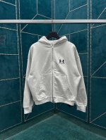 P360 巴黎世家 25新款联名刺绣Logo连帽长袖拉链外套，短宽版型 男女同款 码数：S.M.L.Xl