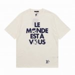 Louis Vuitton 路易威登 地球植绒短袖T恤 尺码：Xs-L