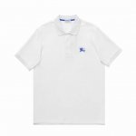顶级复刻版本]品名: Burberry 巴宝莉 经典款战马小标刺绣翻领polo衫短袖T恤 款号：6724023 颜色：黑色 白色 尺码：S-Xl 面料: 280