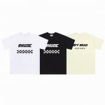617# 美式潮牌Rhude 赛车锦标赛拉花印花小众高街宽松男女休闲短袖T恤 颜色 黑色 白色 杏色 面料 26支280克潮牌双纱