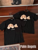 男款 palm Angels 断头熊印花棉质圆领短袖 -关于尺码- 合身版型 S码适合100-120斤 M适合120-140斤 L适合140-160斤 Xl适合