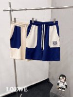 罗意威L0Ewe 拼接口袋龙猫拼接刺绣短裤 -内里全包边包条 刺绣采用十万针刺绣工艺 刺绣精致饱满 没有多余线头和连线 Loewe短裤罗意威拼接口袋龙猫拼色刺绣