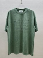 Madison Margiela马吉拉 新款圆领短袖T恤 日历字母立体硅胶工艺 面料定制定染 280克 100%纯棉 洗水渐变 炒雪花 经典圆领设计