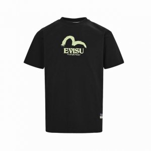 evisu 福神 神兽白泽大M印花短袖 evisu福神 2025年夏季新品男士神兽白泽大M超宽松潮流百搭休闲T恤 size:S-Xxl