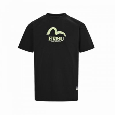 evisu 福神 神兽白泽大M印花短袖 evisu福神 2025年夏季新品男士神兽白泽大M超宽松潮流百搭休闲T恤 size:S-Xxl