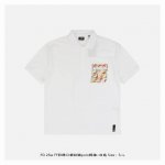 fendi 芬迪 25Ss Ff彩绣口袋拉链polo短袖-白色 原版 G全棉珠地面料 前胸口定位 车工口袋形狀 口袋19个F撞色线刺绣 后幅刺绣 Ff 图案 定