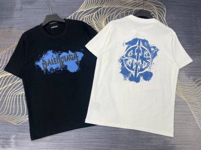 上新 Balenciaga巴黎世家2025春夏新款印花字母Logo圆领短袖T恤 高版本高版本 280克精棉面料 全网独家首发 百搭款细节处理完美 进口前后印花L