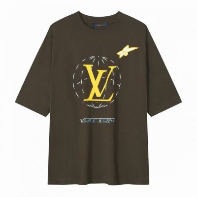上新 顶级版本 Louis Vuitton 路易威登 2025Ss春夏新款驴家Lv 烫钻Logo印花圆领短袖T恤男女同款 官网同售 原版开模 32支双纱纯棉面料
