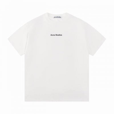Acne 25ss新款短袖T恤 字母印花工艺 采用高克重布料 辨识度超高的一件 时尚达人必入 男女同款 码数：XS S M L