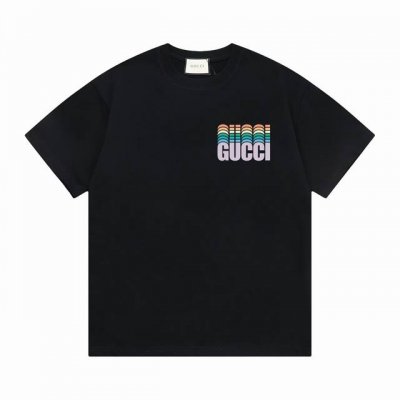 Gucci 长期现货放心推 上新 新款T上货 古奇标志印花图案 后幅反标设计 1:1高品质 百分百纯棉洗水处理 布料精梳紧密赛络纺 不缩水不变形 更舒适柔软 高