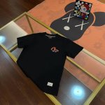 Evisu福神2025新款男士字母麒麟大M海鸥短袖 颜色：黑 尺码：S-Xxl S码 肩宽44 胸围96 衣长68 适合身材 -120斤 M码 肩宽46 胸围1