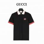 gucci 古驰 袖口红边胸口双G刺绣短袖polo衫 采用100%棉双面珠地面料 拆解纱线分析 订织蜂窝四角网眼胚布 衣领为双系统提花定织扁机制成 有弹性 不变