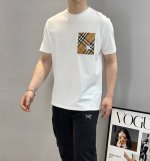 上衣 裤子 Bbr*巴宝-莉2025S新品短袖T恤，经典B家格子口袋设计呈现.精选格子布料拼接.简约百搭款。190G丝光棉面料棉 不仅挺括，保持潮流的廓形，又穿