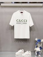 gucci 古驰 320克圆领短袖T恤 经典拼色双G腰带字母Logo刺绣工艺 官方同步 1:1原版开模 时尚个性 百搭潮流 纯原品质 原版洗水面料 吊牌 领标