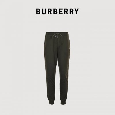 Burberry 巴宝莉 24Fw Tb格纹贴布立体刺绣棉质针织长裤 面料采用400克洗水纯棉毛圈棉质面料，订染颜色后整蚀毛处理，对照原版做丝滑超柔处理， 布面