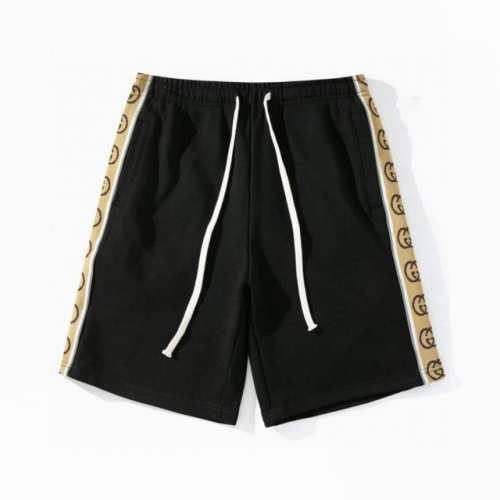 款号：G01 Gucci 古驰经典串标Logo休闲短裤运动裤男女同款 购入原版开模打造，全套定制辅料，细节决定成败 -古驰 Gucci ，1921年创立于意大利