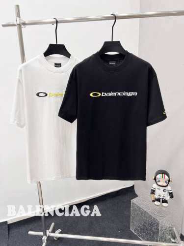 balenciaga新款巴黎世家新款短袖刺绣对色对版 25Ss早春款 280克纯棉双纱面料 Zp面料也才200克而已 全部买Zp开发 颜色对得上专柜刺绣也对的上