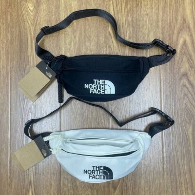 The North Face Tnf北面大Logo运动休闲腰包胸包单肩包斜挎包 颜色：黑色、白色 尺寸：34X 9 Cm 98