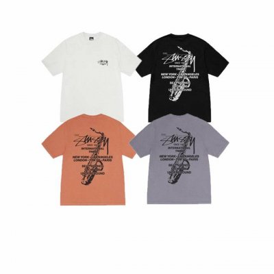 款号Xb2060# Stussy斯图西 Ss25 假日限定短袖T恤男女同款 230克纯棉圆筒布版型 两侧面不带缝线 正确版本与正品相同。区别市场通货。 颜色：白