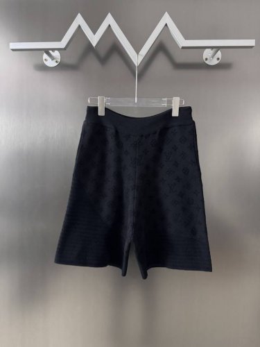 Louis Vuitton25Ss提花短裤 正品11939购入开发 60支高品精疏棉纱 18支人棉蜈蚣松纱 采用日本进口机Muratec14针 毛料提花 毛料洗