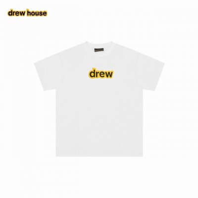 drew House 笑脸 24Ss经典字母Logo短袖 每个款的水洗麦编码 主麦 包装编码 均与原版相同 一版一码 正确版型 和原版一致 非市场跑量版型 最大