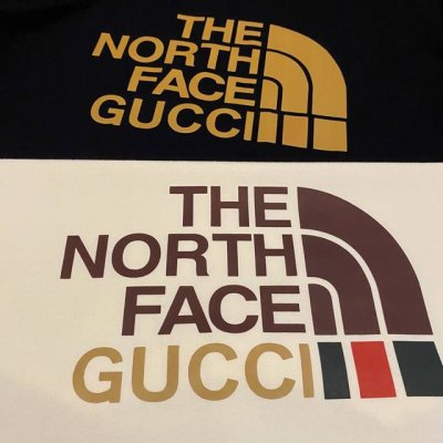 古驰Gucci 新款北面联名字母印花Logo休闲百搭情侣款短袖T恤 穿上就是舒适自在 减龄又显瘦的存在，慵懒而随性，结合干净简单的色系就特别耐看，适合日常穿着～