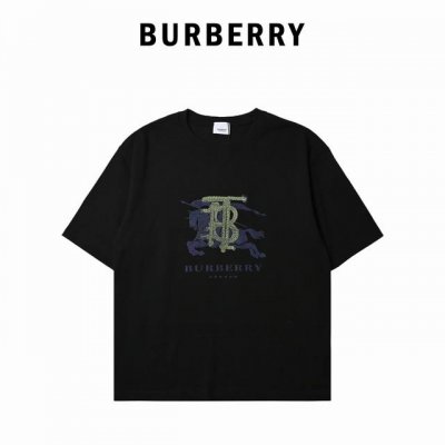 Burberry巴宝莉24Ss彩色骑士战马Logo印花短袖2025春夏新款首发专柜最新款短袖圆领T恤 高端订制 设计前卫时尚！品牌Logo重工艺设计 高端定制2