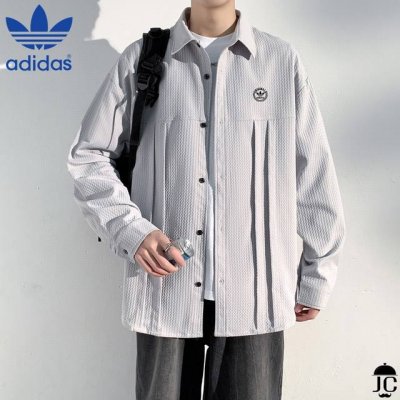 春季首发真标可扫码 阿迪达斯三叶草Adidasi专柜同款上市本季主打，货源充足2025假两件连帽开衫卫衣男女同款春秋季新款美式休闲格子情侣外套独家印花工艺 严格
