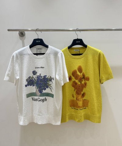 夏季新款 罗意威短袖，黄白棉圈圈印花，清爽多巴胺色彩，点亮你的夏天！时尚又透气，必备单品！