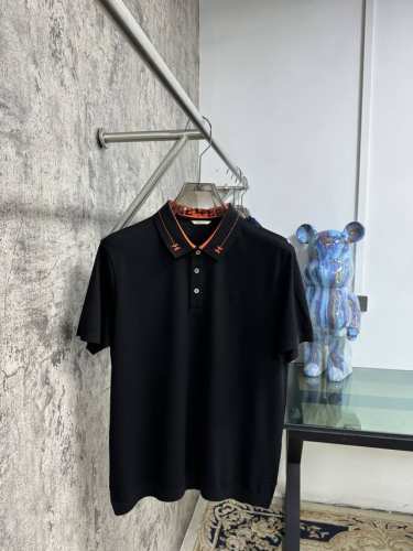 上新 25Ss H家早春新款起脚色织Polo 原版定制 进口纱线色染 经典百搭 码数48-56Jb16