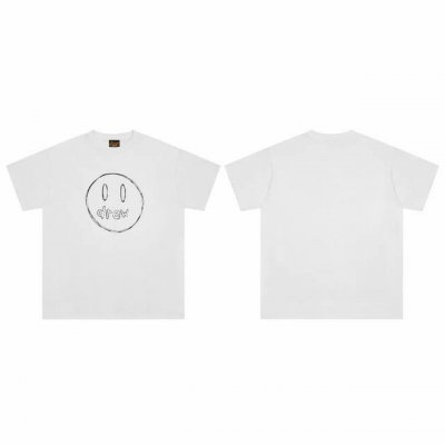 顶级版本 Drew House比伯同款印花字母短袖 按Dw原版1:1复刻从面料到辅料全部跟Zp保持一致 面料 采用高级定制的32支240克双纱 我们对比的不是任