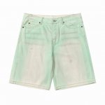 6016# Acnestudios 1981M25Ss春夏不规则重工做旧手工夜光泥染涂料废土系列牛仔短裤.百搭款不挑人.在灯光强光照射下荧光粉涂料.男女同款 码