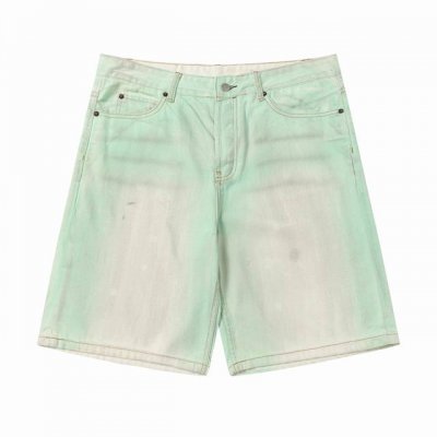 6016# Acnestudios 1981M25Ss春夏不规则重工做旧手工夜光泥染涂料废土系列牛仔短裤.百搭款不挑人.在灯光强光照射下荧光粉涂料.男女同款 码