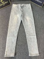 oc-652 Lv 路易威登凹凸立体压花高弹长裤 23Ss驴家最新超柔牛仔长裤 驴家顶级用料超柔高棉水洗牛仔面料每一件水洗费用高达常规工艺三倍之多 触感极致细腻