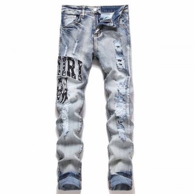 款号N406 顶级复刻版 Amiri Mx1高街牛仔裤修身长裤Fog高街男潮 Amiri 近年来高街成了男装里越来越频繁出现的词 高街风格也就成了大家搭配的重要