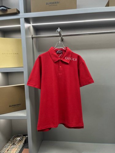 Gucci 古驰 对位印花新款polo衫 原版面料 官方同款 采用210克纯棉珠地面料 定制 同缸染面料 手感非常舒服爽滑 版型挺阔有型 一线品牌代工厂p出品