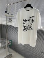 驴牌 动物印花圆领短袖 32支潮牌精疏棉260克 1*1索罗纳舒弹螺纹 数码直喷 面料酵洗 定制1：1商标 宽松版型 尺码：S M L Xl 尺码