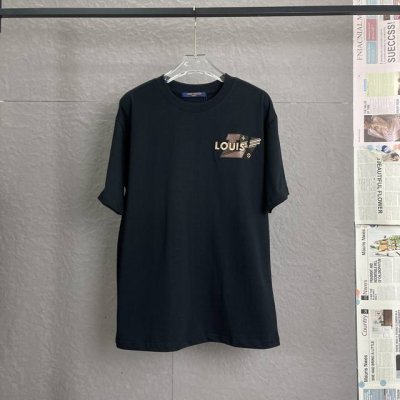 A39 louis Vuitton路易威登Lv 300高克重 高端贴皮刺绣工艺 宽松版型 男女同款 独家专供新款原单休闲短袖 高端定制 高版本 时尚百搭爆款 进