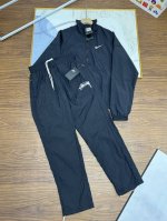 280一套，2025春秋新款Stussy. Nike斯图西联名耐克钩子半拉链休闲情侣运动防风冲锋衣风衣外套官网同步精准印花 原版五金定制Logo拉链高端大气 每