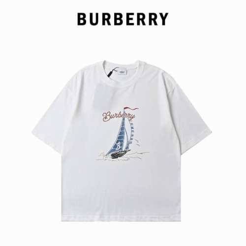 本地自取180 burberry巴宝莉 Ss25 棉质帆船图案圆领短袖 常规T恤 003 尺码S-Xxl
