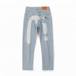 新品 Evisu 白色大M牛仔长裤Evisu 福神牛仔裤 秋冬季节情侣款特供中山原厂原浆牛仔，面料环保，白色大M印花Logo 个性十足做工精细 双针机压线 高端