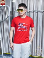 直 品牌 Burberry 巴宝莉 胖子福音 原单男士休闲短袖T恤，2025春夏新品，定制胸前顶级Logo 工艺、搭配整件细节 品质及剪裁设计都堪称一流，定制进